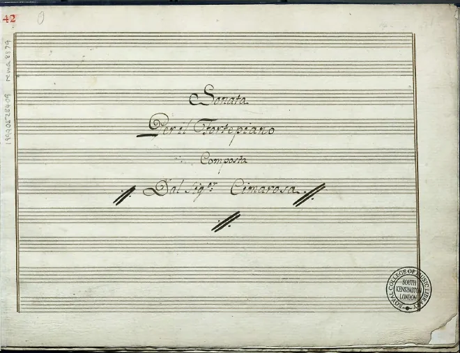 First page of Piano Sonata in B-flat major
