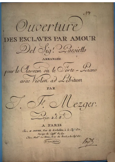 First page of Le gare generose