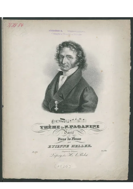 First page of Thème de N.Paganini varié