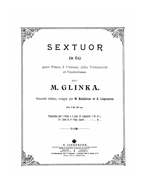 First page of Grand Sextet