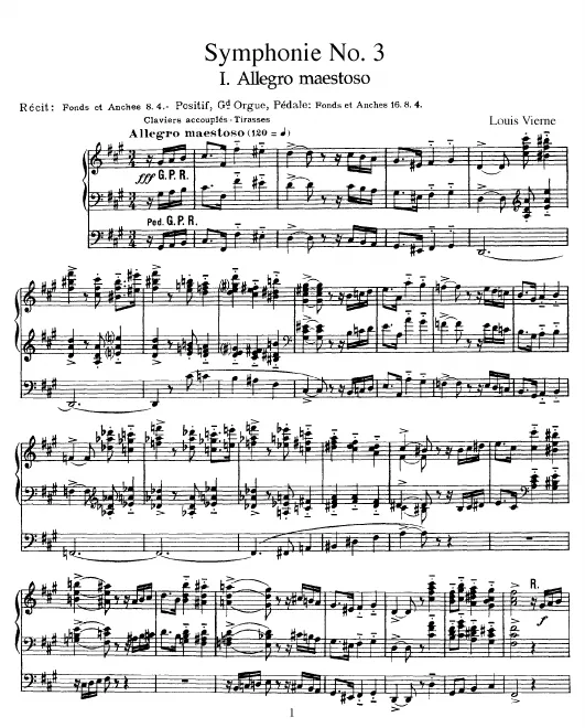 First page of Symphonie No.3