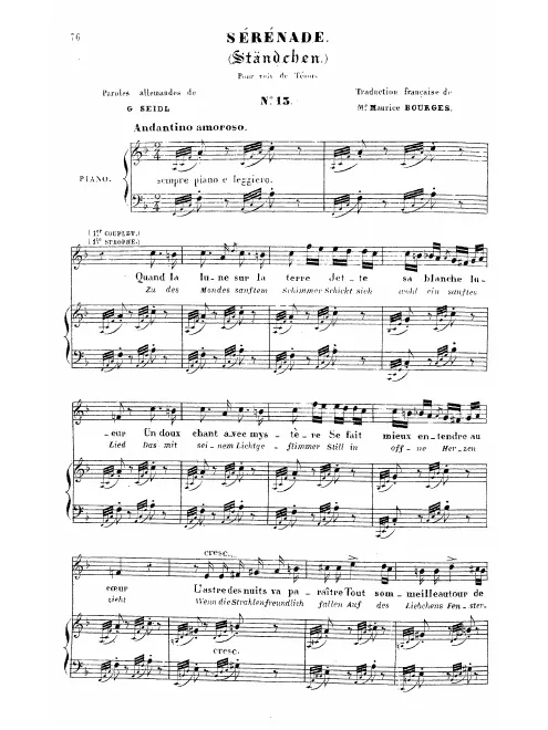 First page of Ständchen