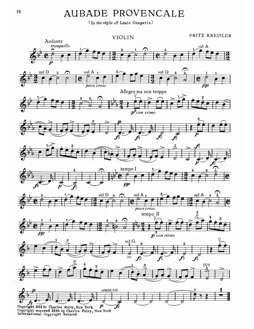 Violin Part