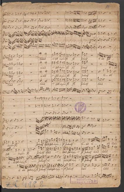 First page of Lobet Gott unsern Herrn