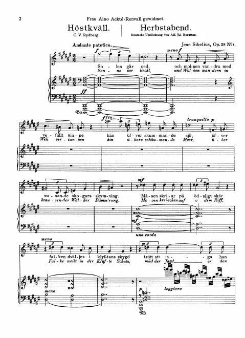 First page of 5 Songs