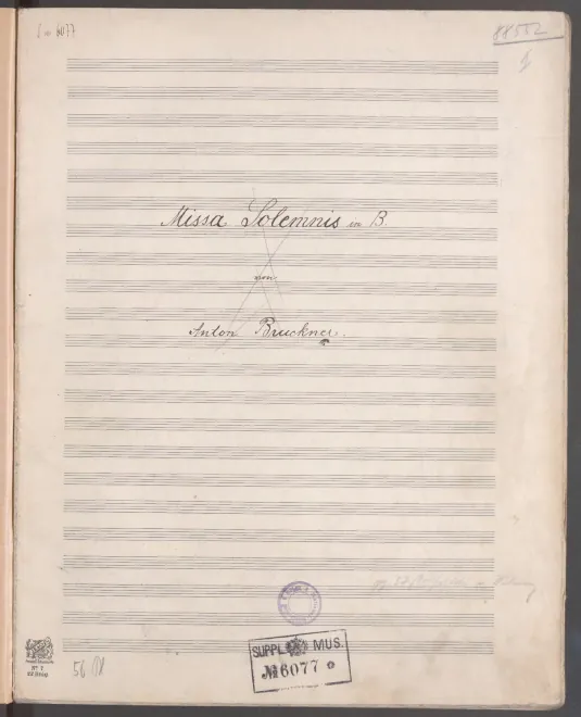 First page of Missa solemnis