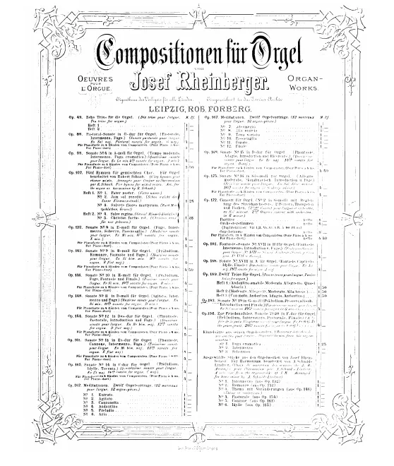 First page of Organ Sonata No.19