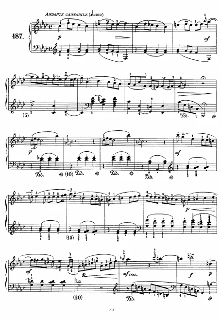 First page of Keyboard Sonata in F minor