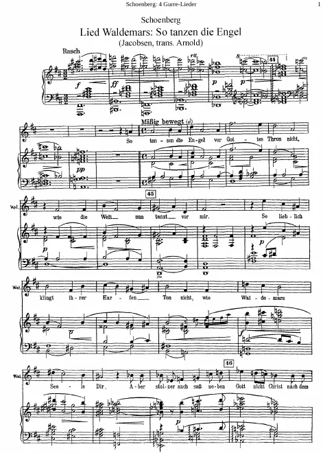 First page of Gurre-Lieder