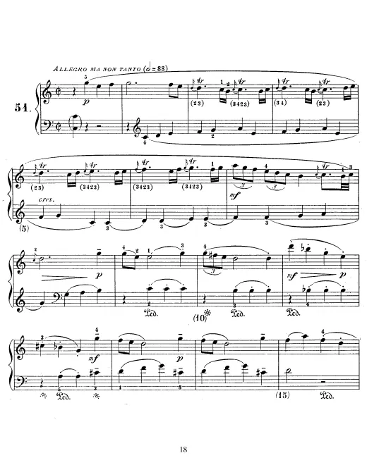 First page of Keyboard Sonata in C major