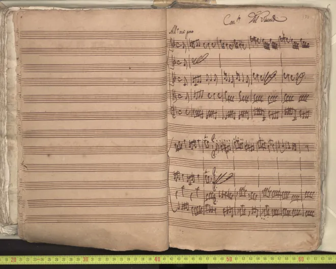First page of Violin Concerto in F major