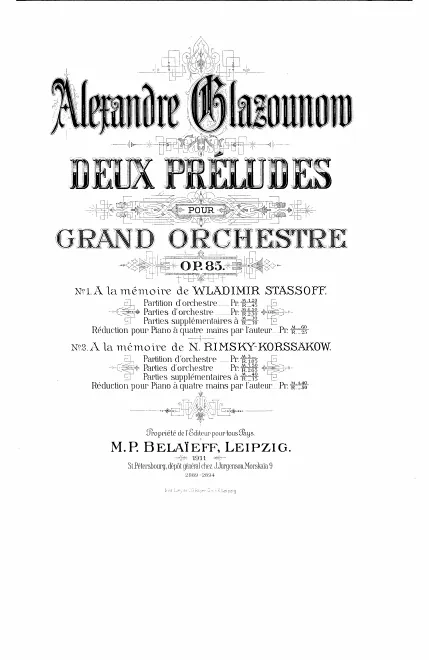 First page of 2 Preludes