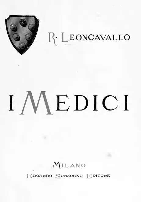 First page of I Medici