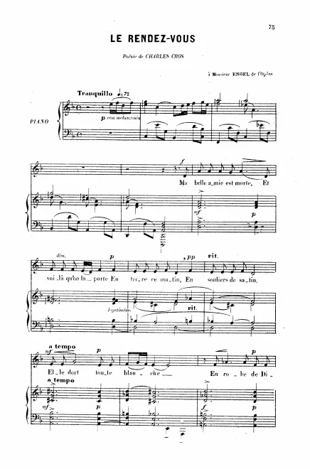 First page of Le rendez-vous