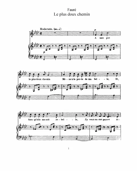 First page of Deux madrigals