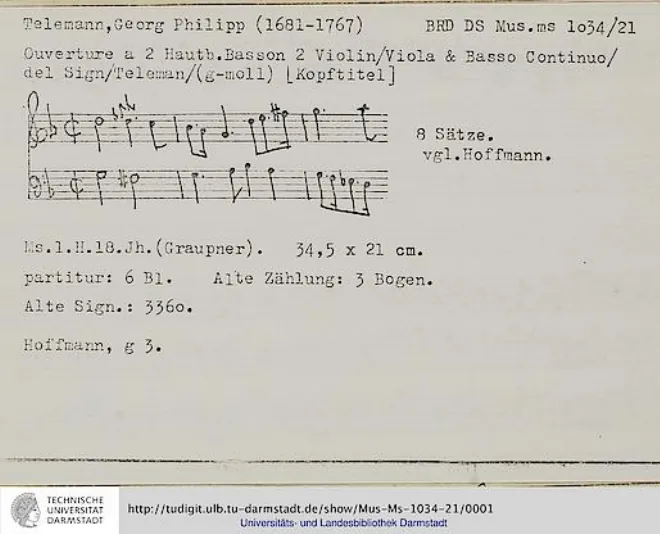 First page of Ouverture-Suite