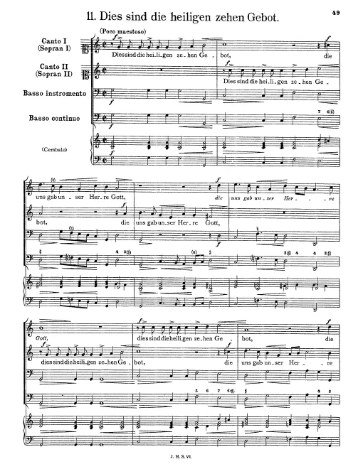 First page of Dies sind die heiligen zehen Gebot