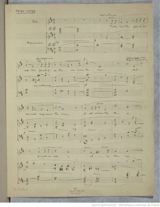 First page of Pater noster