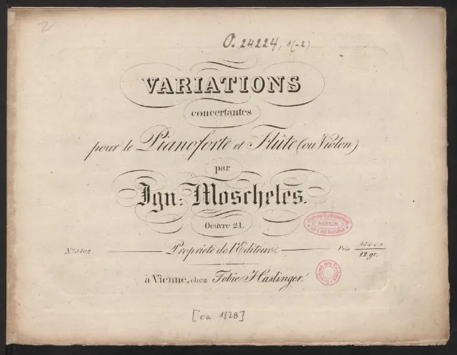 First page of Variations Concertantes