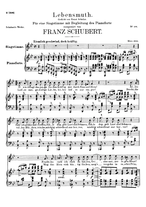 First page of Lebensmut