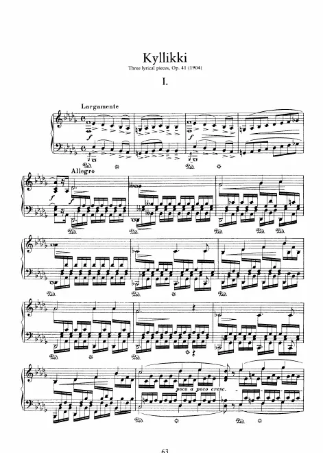 First page of Kyllikki