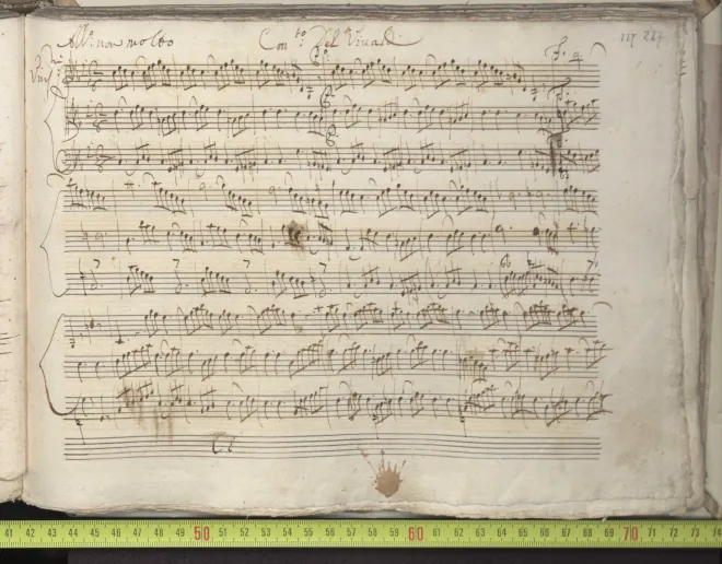 First page of Concerto for Strings in C minor