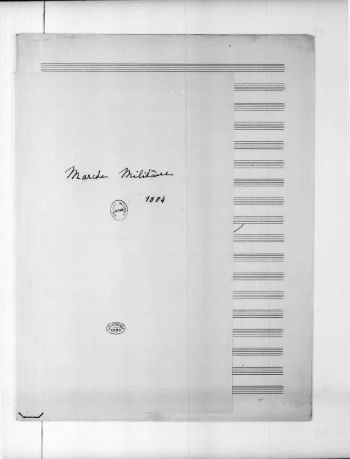 First page of Marche militaire