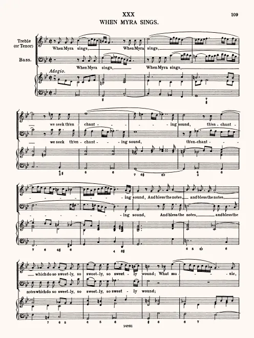 First page of When Myra Sings