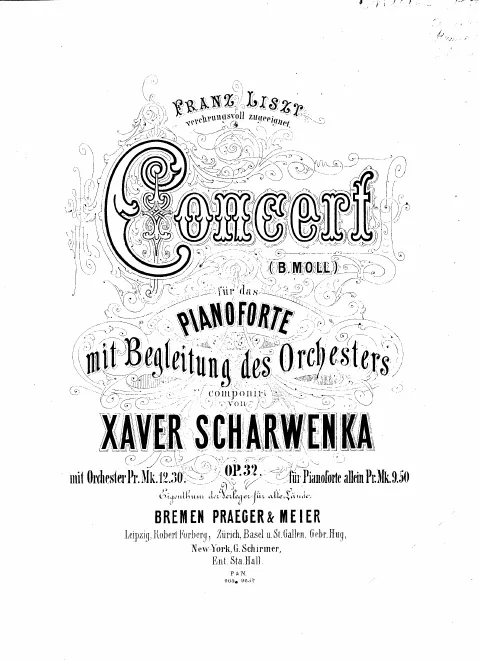 First page of Piano Concerto No.1