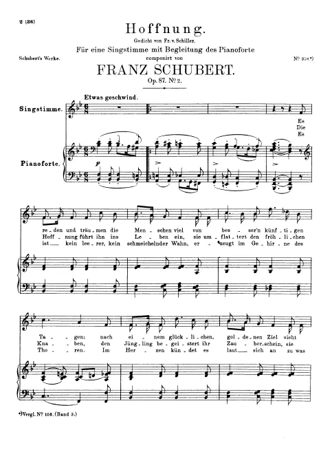 First page of Hoffnung