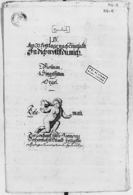 First page of In dich wollst du mich kleiden ein, TWV 1:938