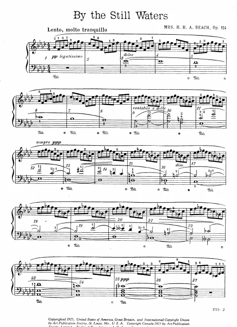 First page of By the Still Waters
