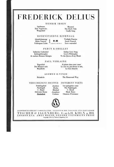 First page of Chanson d'automne