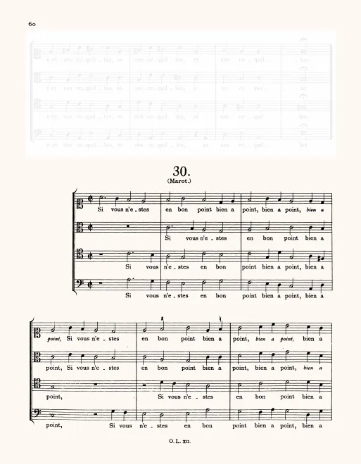 First page of Si vous n'estes en bon point