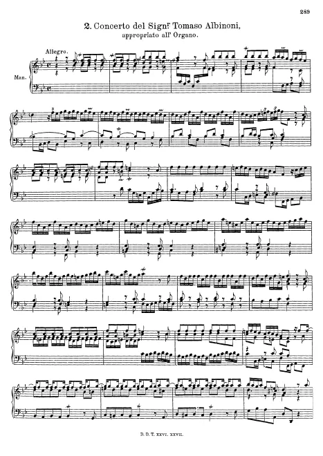 First page of Violin Concerto in C major