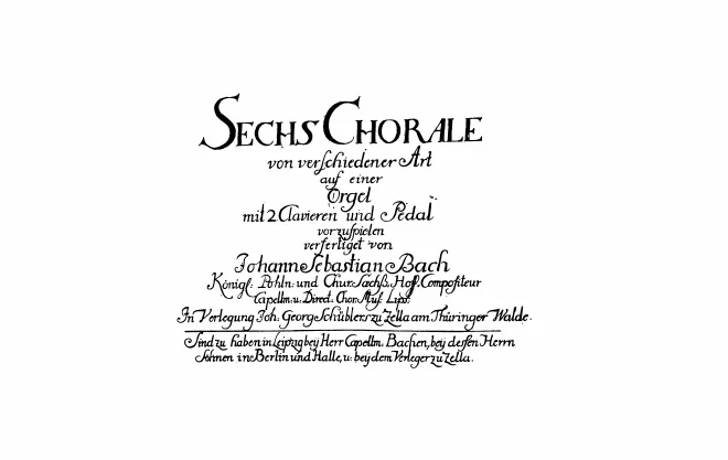 First page of 6 Chorale Preludes