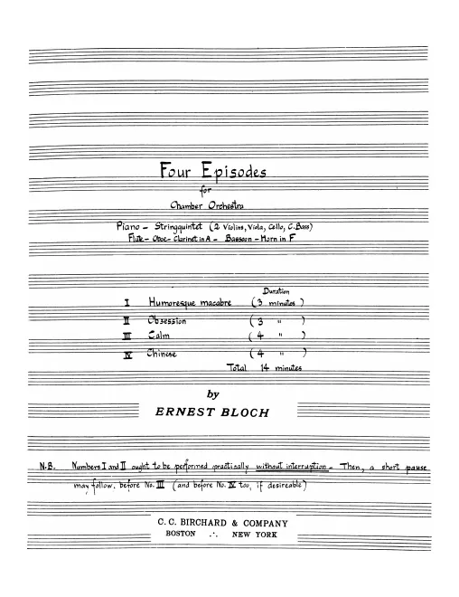 First page of Episodes