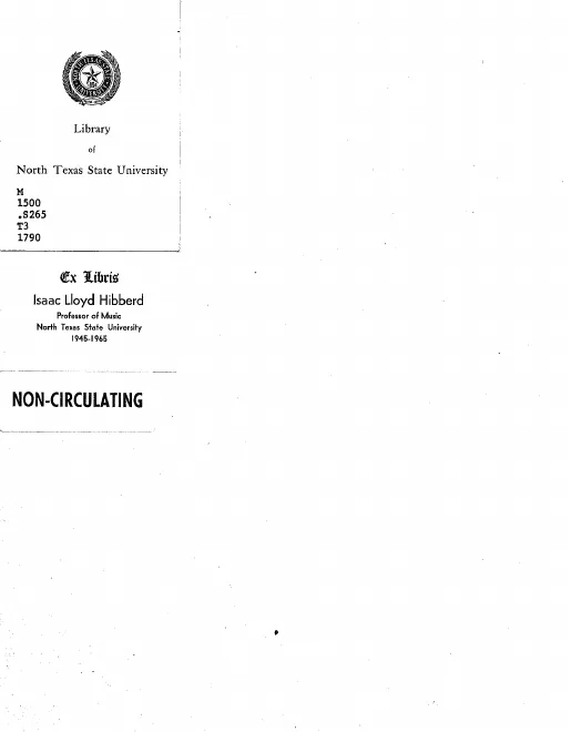 First page of Tarare