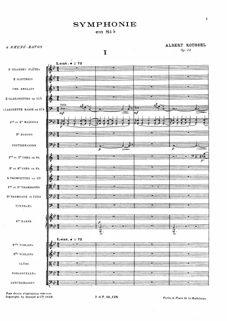 First page of Symphony No.2
