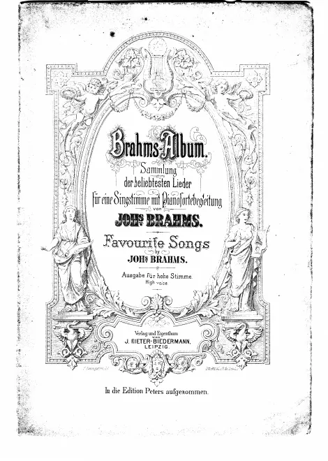 First page of English and German Songs, Selections