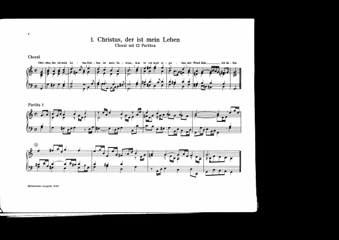 First page of Christus, der ist mein Leben