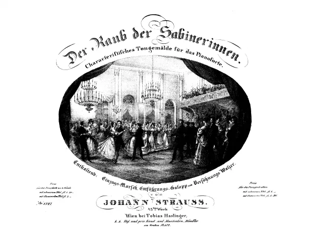 First page of Der Raub der Sabinerinnen