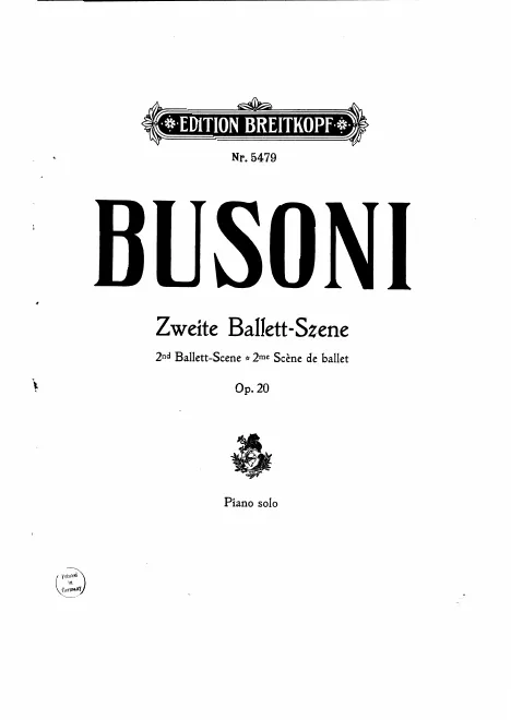 First page of Ballettszene No.2