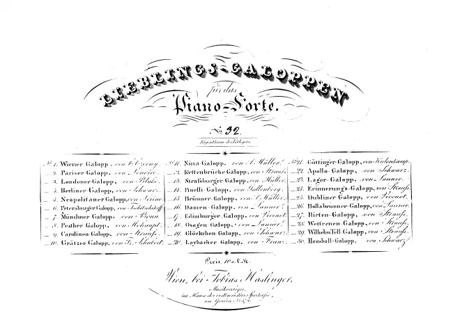 First page of Sperl-Galopp