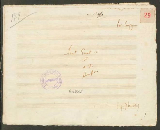 First page of Sicut erat