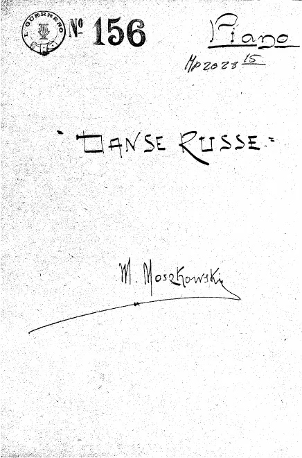 First page of 4 Morceaux pour piano