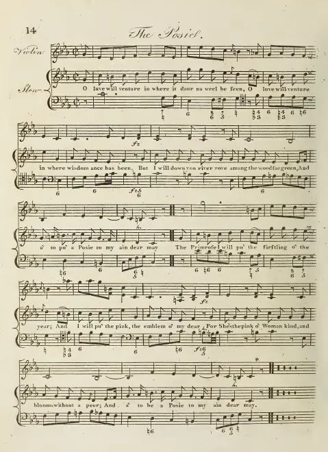 First page of The Posie