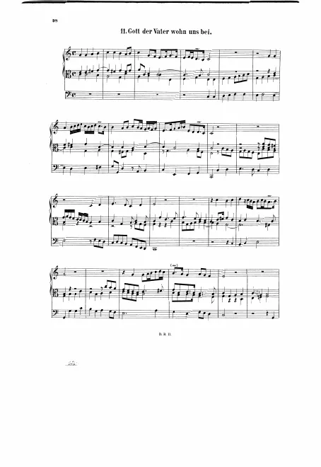 First page of Gott der Vater wohn uns bei