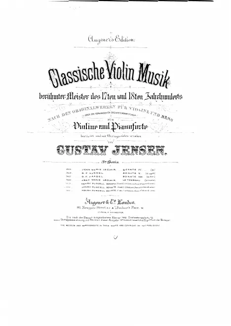 First page of Sonata No.3 in A minor