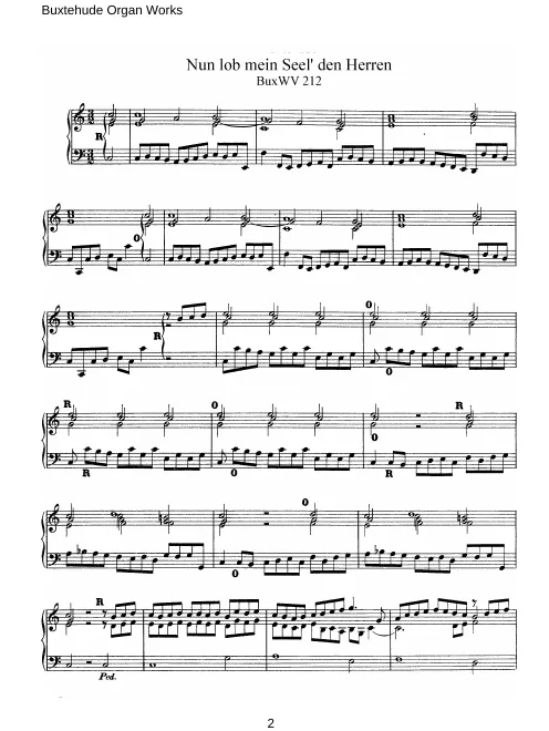 First page of Nun lob mein Seel' den Herren
